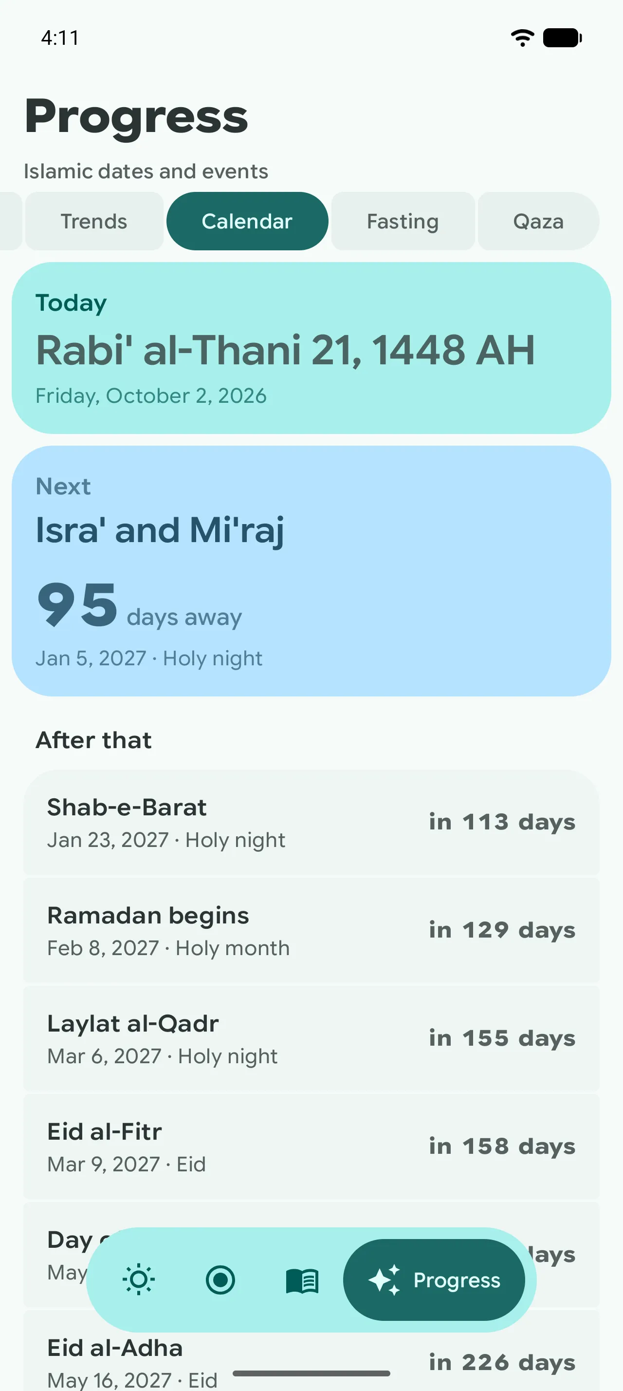 Never miss a holy day: Hijri date and countdowns to Ramadan, Eid and more